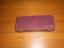 Complete Stanley Allbrit Zero Setting Planimeter in original dark red case.