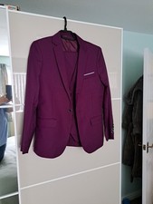 Mens Purple 3 Piece Suit
