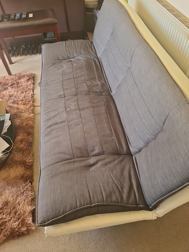 Grey seater sofa double - grey, /