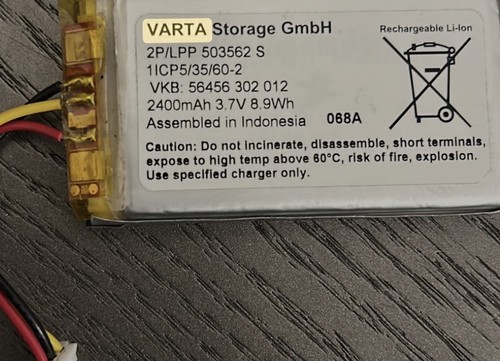 Varta 2400mah 9wh lipo - 2400mah, 8.9wh