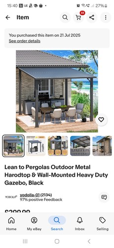 Pergola leen - leen, to