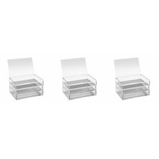 OSCO Clear Acrylic 3 Drawer