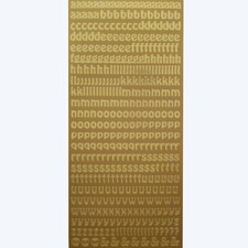 ALPHABET OUTLINE STICKERS Peel
