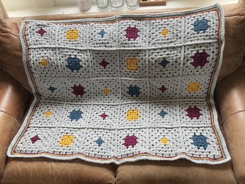 Hand crocheted alpaca acrylic - hand,