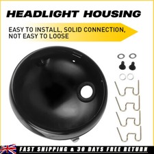 7" Motorcycle Headlight Black