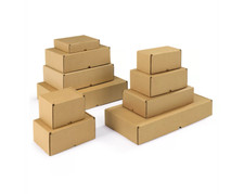 BROWN SHIPPING CARDBOARD BOXES POSTAL MAILING GIFT PACKET SMALL PARCEL