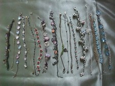  Job Lot Of Chain/Charm & Beaded Bracelets