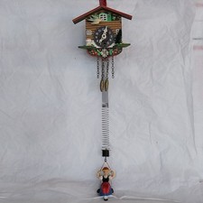 Vtg German Mini Chalet Cuckoo
