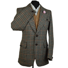 Vtg Tweed Wool Tailored
