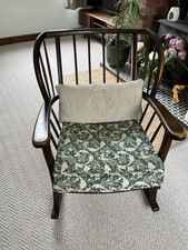 Ercol Style Rocking Chair with William Morris Print Cushion