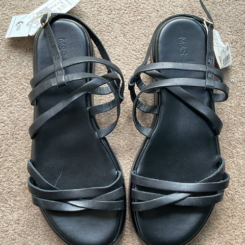 Ladies black sandals marks - sandals,, &