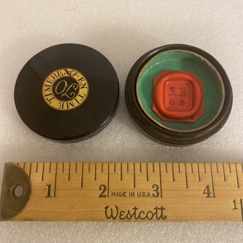 Fine antique red wax - wax, in