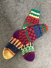 Hand Knitted Mismatched Wool