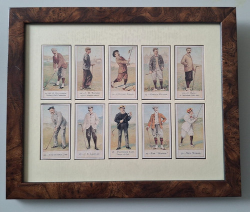 Framed cigarette cards - framed,