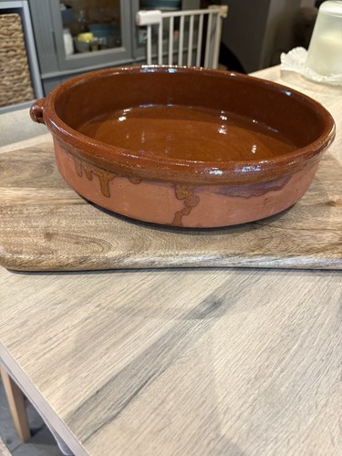 Vintage terracotta casserole - vintage,