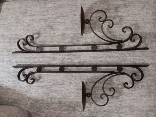 Antique style metal wall - style,