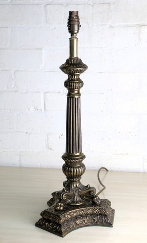 Vintage cast brass - cast, column