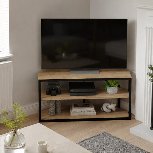 Corner stand inch oak tv - 43,