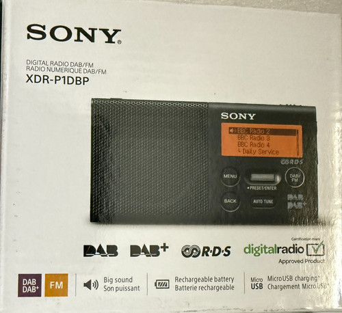 Sony xdr p1dbp dab - sony, dab/dab+/fm/rds