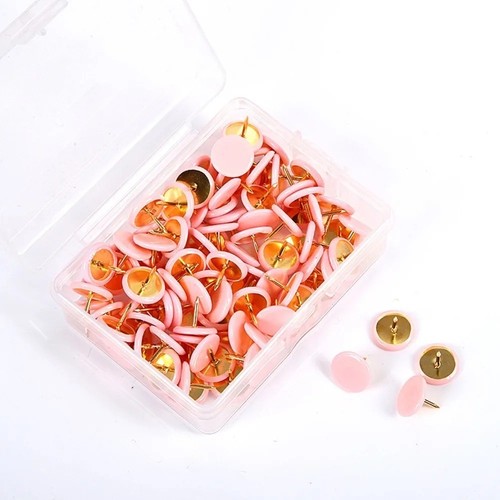 100pcs drawing pins brass - 100pcs,