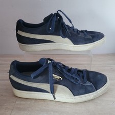 Vintage Puma Navy Blue Suede