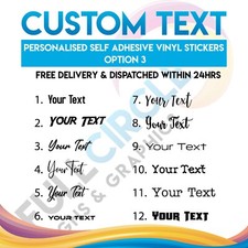 Any Personalised Text Or Name