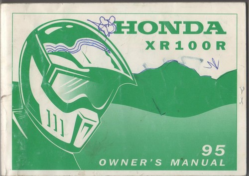 1995 honda motorcycle xr100r - honda,