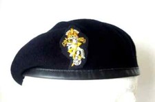 REME WO1/OFFICER  NAVY EXERCISE BERET &  CAP BADGE  ASM RSM LAD WKSP TIFFY