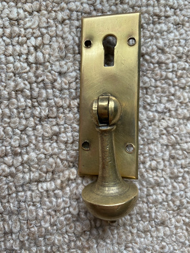 Vintage solid brass - solid, pull