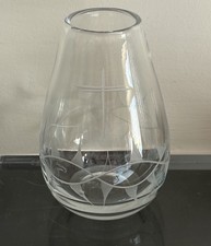 David Hammond Engraved Cross Glass Vase Coventry Cathedral for Thomas Webb Glass