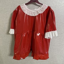 Red PVC Short Sleeve Smock
