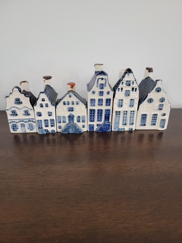 Blue delft houses 2 - blue, #1,