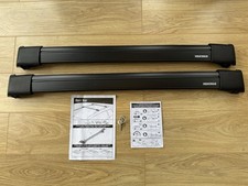 Car Open Roof Rails - Yakima Aero-X rail bars (1 x S45B, 1 x S46B), black, S55B