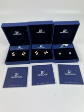 Swarovski   EARRINGS 3 PAIRS ALL NEW IN BOXES   ref tmn