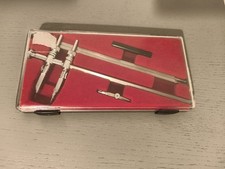 Vintage K+E (KEUFFEL + ESSER)  NOS Beam Compass Mechanical  Drafting Tool Set