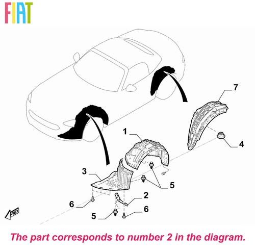 Genuine fiat splash guard - genuine,