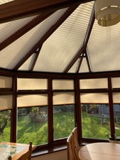  Sanderson Conservatory blinds, multiple sizes, 43 blinds, great condition.