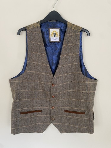 Marc darcy ted tan waistcoat - darcy,