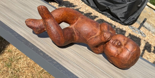 Hand carved wooden - hand-carved, sculpture