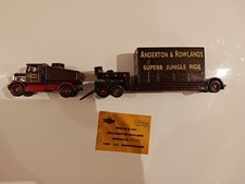 2001 Lledo Showmans 1:76 Scammell Ballast & Box Trailer - Superb Jungle DG110002