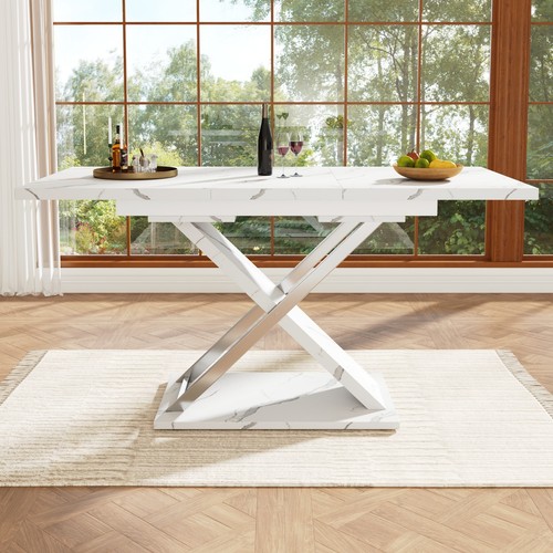 Extendable dining table modern - table,