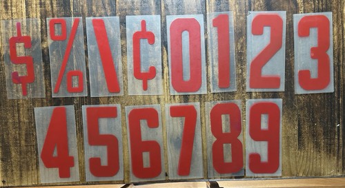 Lot vintage marquee - lot, of