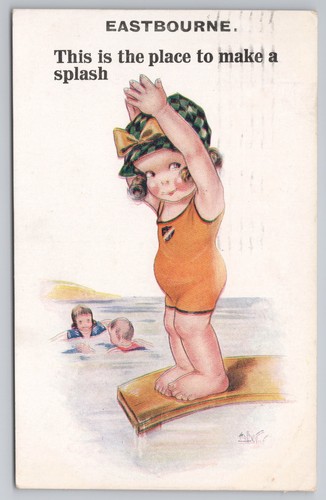 Eastbourne diving board girl
