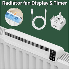 Radiator Fan Rechargeable Magnetic Smart Heating booster Energy Saving Quiet UK