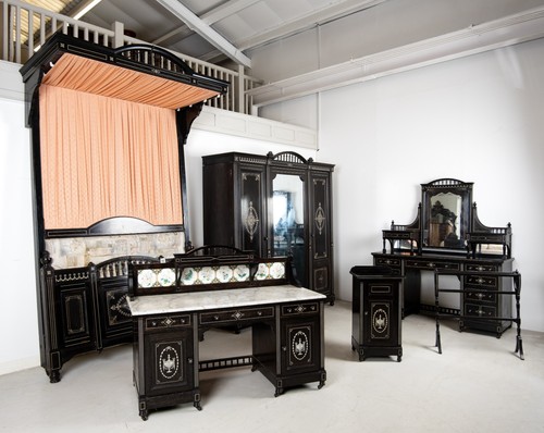 Antique victorian ebonised - antique,