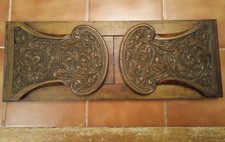 Vintage Brass Wooden Extending Book Slide