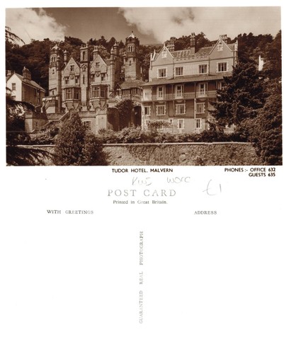 Vintage postcard tudor hotel - postcard,