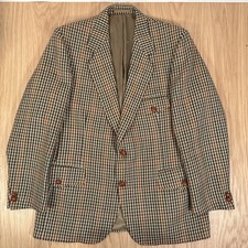 Magee Tweed Jacket Mens 42R Check Huntsman 100% Wool Sports Hacking Hunting