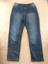 Boys Blue Generous Fit Jeans Age 9 to 10 Years 140cm Tall 40cm Waist New