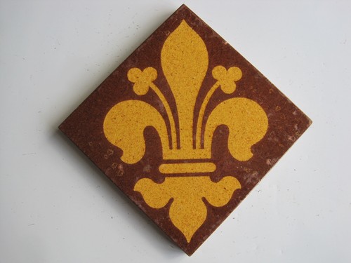 Antique square glazed - antique,
